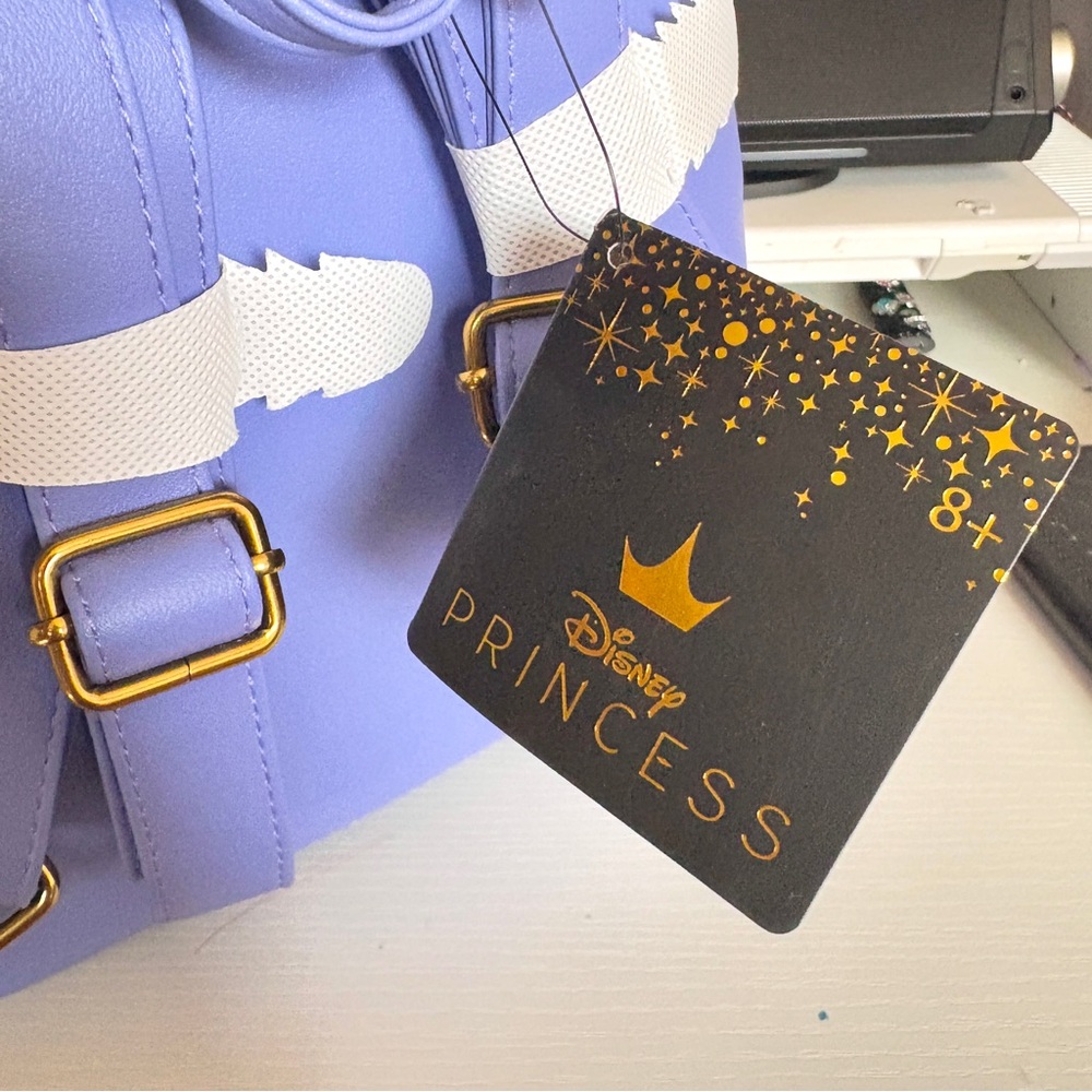 Loungefly Lavender and White Disney Princess Backpack - Picture 4 of 4